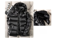 Veste matelassée à capuche coupe-vent pour homme de haute qualité, avec logo personnalisé, en toile matelassée, fermeture éclair, rembourrage en polyester