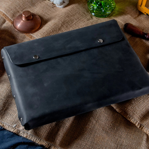 Funda para portátil duradera y ligera portátil de cuero genuino, diseño Vintage clásico para profesionales de negocios, uso en viajes de trabajo - Product Image 1