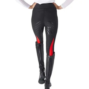 Pantalons d'équitation pour femmes en toile de polyester et élasthanne de haute qualité OEM avec logo personnalisé - Product Image 5