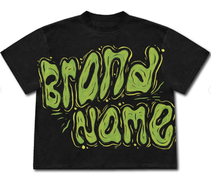 T-shirt de sport col rond personnalisé pour hommes 100% coton Design personnalisé T-shirts graphiques pour hommes et femmes T-Shirt - Product Image 3