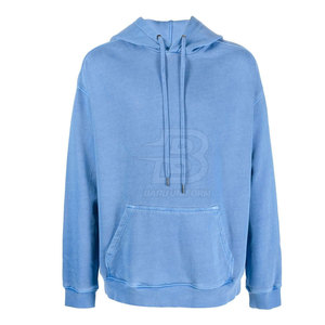 Recién llegado, Sudadera con capucha ligera de color sólido para hombre, manga larga cálida de invierno con cuello con capucha - Product Image 1