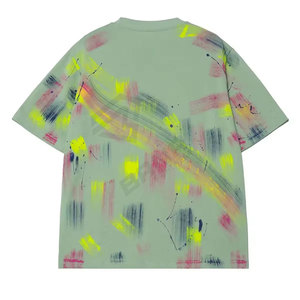 T-shirt personnalisé de haute qualité Logo hommes Vêtements décontracté à manches courtes T-shirt en coton épais T-shirt de grande taille - Product Image 2