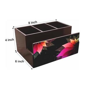 Soporte para cubiertos y papel tisú, cuchara de madera, soporte para tenedor, soporte para cubiertos, estante para mesa de cocina, compartimentos para uso en la India - Product Image 2