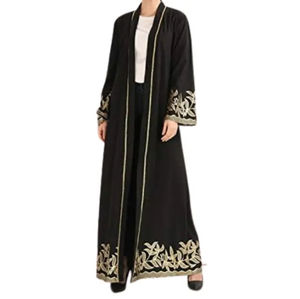 High Quality Modest Eid <b>Full</b>-<b>Length</b> Abaya Dress for Muslim Women Simple Butterfly Khimar <b>Cardigan</b> Dubai Kaftan for Islamic - Product Image 6