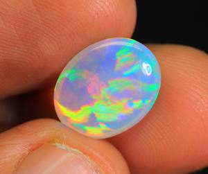 อัญมณีโอปอลทรงหลังเบี้ยทรงรังผึ้งเอทิโอเปียทรงวงรีอัญมณีโอปอลเอธิโอเปียนอัญมณี-ไฟหลากหลายหินธรรมชาติของขวัญสำหรับเขา - Product Image 5