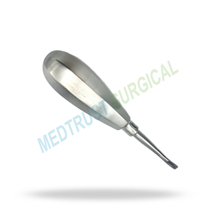Elevador Quirúrgico Dental de Borde Cincelado 100R con Mango Pequeño para Extracción Dental y Elevación de Raíces - Product Image 4