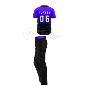 Conjunto completo de uniforme de béisbol con Jersey y pantalones a juego para uso en equipo, uniforme de béisbol personalizado - Product Image 3