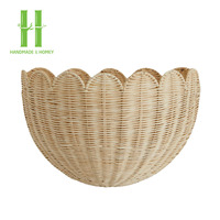 Umweltfreundlicher Handgefertigter Moderner Wicker-Hängekorb Multifunktionale Lebensmittelaufbewahrung Osterdekoration Tasche Kleidung