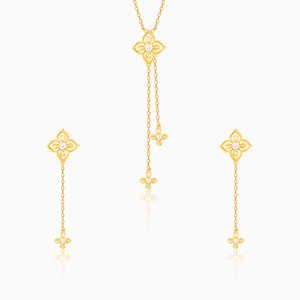 Parure de bijoux en or Artsy Floral - Product Image 2