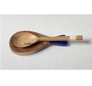 Style classique cuisine résistant à la chaleur en bois cuillère reste bois résine porte-cuillère ustensiles de cuisine porte-cuillère ustensiles de cuisine cuisine - Product Image 2