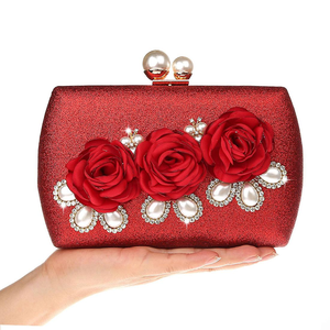 Stylish Embellished <b>Mini</b> Clutch Handbags for Women Metal <b>Bags</b> Wholesale Factory Price Garden Ornaments - Product Image 3