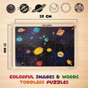 ของเล่นไม้เพื่อการศึกษาสำหรับเด็กปริศนาจิ๊กซอว์ระบบพลังงานแสงอาทิตย์ - Product Image 3