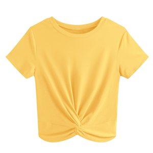 Custom Logo Raglan Sleeve Women's Cropped <b>T</b>-<b>Shirts</b> Contrast Short Sleeve Crop Tops Tees <b>for</b> Women - Product Image 1