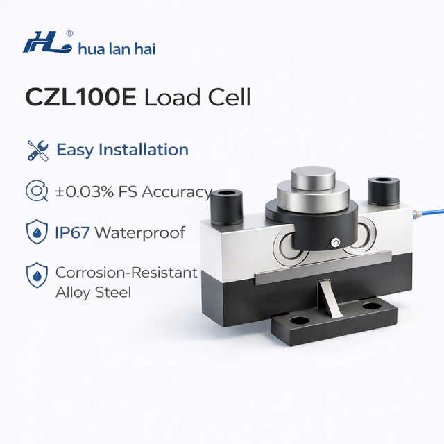 Bridge-Style Load Cell CZL100E Stainless Steel Rated Load 10-40t Waterproof Anti-Corrosion High Precision Analog/Digital Output