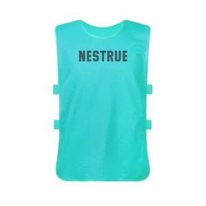 Personnaliser les bavoirs d'entraînement numérotés en maille de football de haute qualité avec logo imprimé 100% gilet de football en polyester - Product Image 3