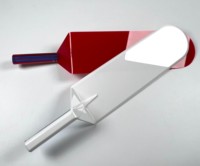 Paddle de poker professionnel en acrylique robuste avec poignée rouge pour table de casino, salle de jeux, taille standard, vente en gros