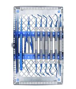 Kit de chirurgie parodontale micro-manuelle de base, instruments dentaires en titane, réutilisables, écologiques, outils chirurgicaux - Product Image 1