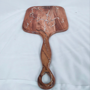 Planche à fromage et planche à découper en bois écologique faite à la main, ustensiles de cuisine avec couleur personnalisée, emballage individuel en provenance d'Inde - Product Image 1