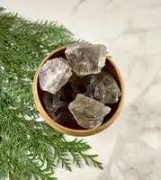 Cristal ahumado de cuarzo Natural, piedra rugosa de cuarzo