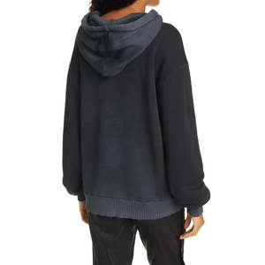 Sudadera con Capucha Tejida Ecológica para Mujer, Estilo Casual con Hombros Caídos, Transpirable, Realza la Figura, Ropa de Calle para Invierno - Product Image 2