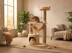 Juno’s Dream Palace With <b>Hammock</b> Tower For Cats - Product Image 3