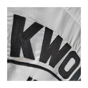 Logo personnalisé décontracté Arts martiaux Judo Gi Kimono Jiu Jitsu karaté costume WTF Taekwondo ITF élastique XL uniforme solide placement de la taille - Product Image 3