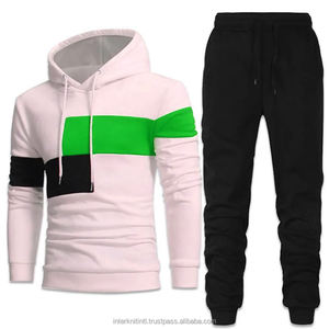 ชุดกีฬาผู้ชายสไตล์วินเทจลายสก็อตผ้าฟลีซสำหรับออกกำลังกายและวิ่งจ๊อกกิ้งแบบสองชิ้น ผลิตจากโพลีเอสเตอร์ 100% ระบายอากาศได้ดี แห้งเร็ว เหมาะสำหรับฤดูใบไม้ร่วง - Product Image 5