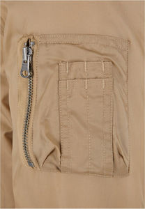 Veste personnalisée en satin pour hommes, blouson court en tissu de nylon épais, blouson aviateur en satin noir surdimensionné pour l'hiver avec streetwear - Product Image 5