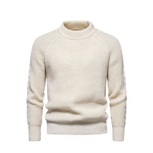 Pulls et sweats à capuche personnalisés pour hommes, tricot sur mesure, col roulé, doublure, coupe ajustée, pulls en maille - Product Image 4
