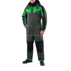 Combinaison de travail isolante pour entrepôt frigorifique, rembourrée en coton, polyester, bandes réfléchissantes de sécurité - Product Image 5