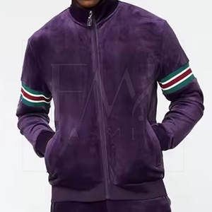 Chándales deportivos para hombre 100% algodón terciopelo polar patrón sólido 2 1 diseño transpirable de talla grande secado rápido personalizado - Product Image 2