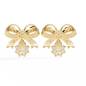 Boucles d'oreilles en or 18 carats avec diamants et pierres précieuses uniques cultivées en laboratoire - Product Image 2