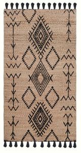 Tapis rond fait main en chanvre/jute naturel avec motif abstrait à prix raisonnable lavable pour revêtement de sol pour les exportateurs - Product Image 5