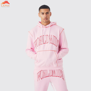 เสื้อฮู้ดดี้ทรงบ็อกซี่ผ้าฟลีซคอตตอนหนานุ่มระบายอากาศได้ดี สไตล์ฮิปฮอปสำหรับฤดูหนาว น้ำหนัก 500 กรัม ชุดวอร์ม 2025 OEM คุณภาพสูงสำหรับผู้ชาย - Product Image 2