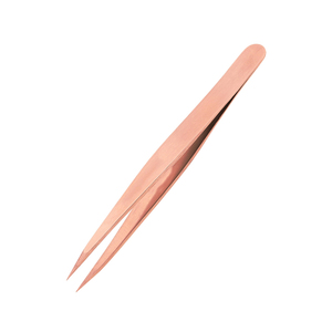 Pinzas para Pestañas de Belleza de la Mejor Calidad, Recubiertas de Oro Rosa, Punta Puntiaguda, Pinzas para Pestañas de Acero Inoxidable Alemán - Product Image 4