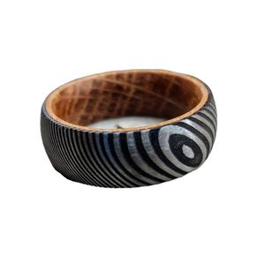 Anillo de Boda y Compromiso Unisex de Acero de Damasco Hecho a Mano, Ecológico, Sostenible, Diseño Personalizado OEM DIY - Product Image 2