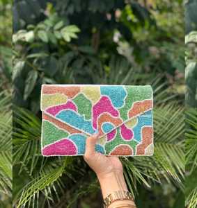 Professional Handmade Beaded Clutch Bag Embroidered Trendy Glitter Luxury Style <b>Strong</b> Lightweight Portable Eco-Friendly Evening - Product Image 3