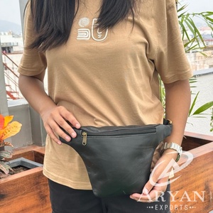 กระเป๋าคาดเอวหนังแท้ทำด้วยมือทำจากหนังแท้สำหรับเดินทางกระเป๋าคาดเอวปรับสายได้คุณภาพระดับพรีเมียมสำหรับทุกเพศ - Product Image 1