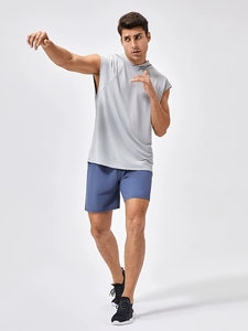 Bodybuilding Stringer Hoodie Stringer Tank Top Workout Vest Gym Hoodie <b>Men's</b> <b>Tanktops</b> with Custom Logo - Product Image 5