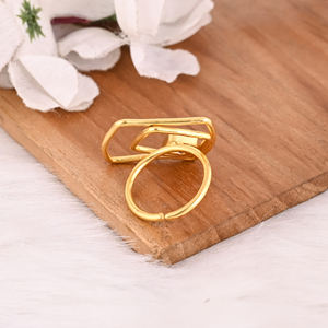 Anillo Ajustable de Granate de Mozambique, Piedra Preciosa Natural, Plata de Ley 925 Chapada en Oro, Anillos de Boda Boho, Regalo Moderno para Damas de Honor - Product Image 3