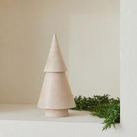 Hochwertige gestapelte Holz weihnachts bäume Rustikale Feiertags dekoration hand gefertigt aus Vietnam