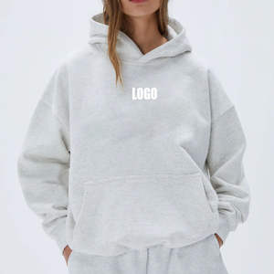 Vente chaude femmes qualité supérieure sweats à capuche surdimensionnés Streetwear Style personnalisé polaire tissu coupe-vent vêtements d'hiver Style pull - Product Image 1