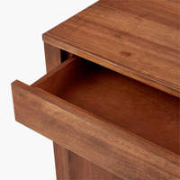 Bureau en bois avec 2 tiroirs en bois massif, mobilier de bureau de luxe pour la maison