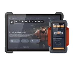 Think-Best Selling Platinum 399 Scanner de diagnostic automobile universel professionnel 14 pouces OBD2 Codage de batterie et de calculateur (ECU) Programmation en ligne - Product Image 2