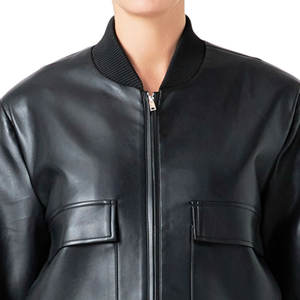 Chaqueta de cuero de alta calidad para mujer, chaqueta de cuero personalizada para exteriores con el mejor Material, chaquetas de cuero auténticas para mujer, las mejores chaquetas de cuero nuevas - Product Image 5