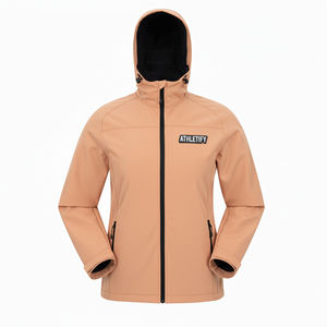 Veste Softshell Unisexe 100% Polyester Imperméable Coupe-Vent Légère Fermeture Éclair Antibactérienne Capuche Vêtement d'Extérieur Randonnée Aventure - Product Image 1