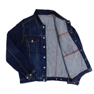 เสื้อแจ็กเก็ตผ้ายีนส์ของผู้ชายแบบสั่งทำแนวสตรีทแฟชั่นผ้าเชอร์ปาสามสี - Product Image 4