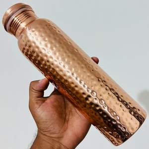 Diseño único Botella de cobre de la mejor calidad Botella de cobre de lujo con botella de agua de cobre puro ancho al vacío sin Bpa de alta calidad - Product Image 3