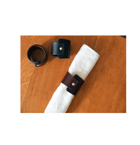 Servilletero de cuero Tubo para vajilla en juego 4 accesorios de cocina para el hogar y hoteles con producto de venta - Product Image 4