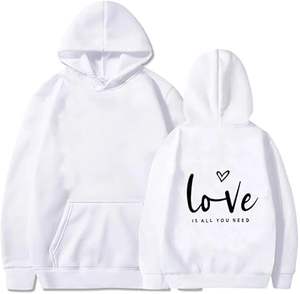 Hermosas sudaderas básicas de mezcla de algodón de alta calidad hechas a medida con capucha suelta para parejas WS INTERNATIONAL Winter Essentials - Product Image 3